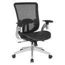 Office Star Products - Black Vertical Mesh Seat and Back Manager's Chair - 889-T11N6421R