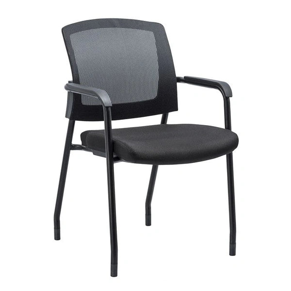 Pacific Coast Furniture Black Guest Chair with Fixed Arms - 3128G