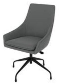 TUCKER GUEST CHAIR-DK GRY PU10