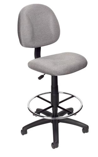 Boss Drafting Stool with Foot Ring (Multiple Arms Options)