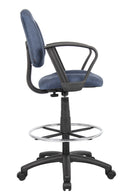 Boss Drafting Stool with Foot Ring (Multiple Arms Options)