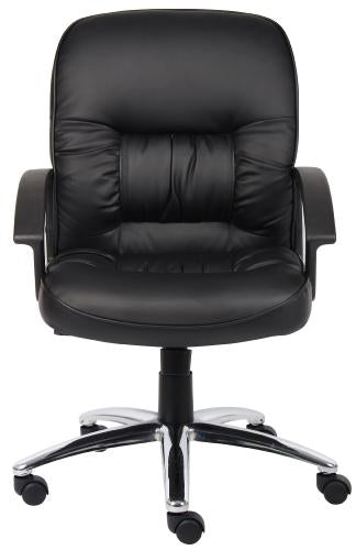 Boss Black Leather Executive Conference Chair