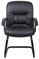 Boss Mid Back Leather Guest Chair