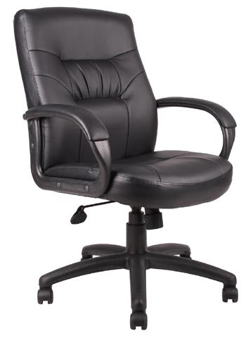 Boss Executive Mid Back Leather Chair - B7506