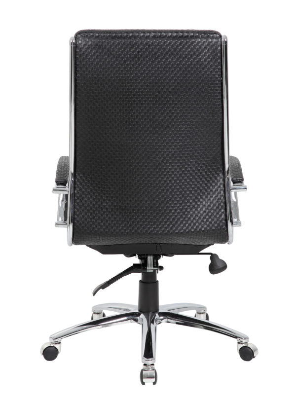 Boss Executive Vinyl Chair with Metal Chrome Finish