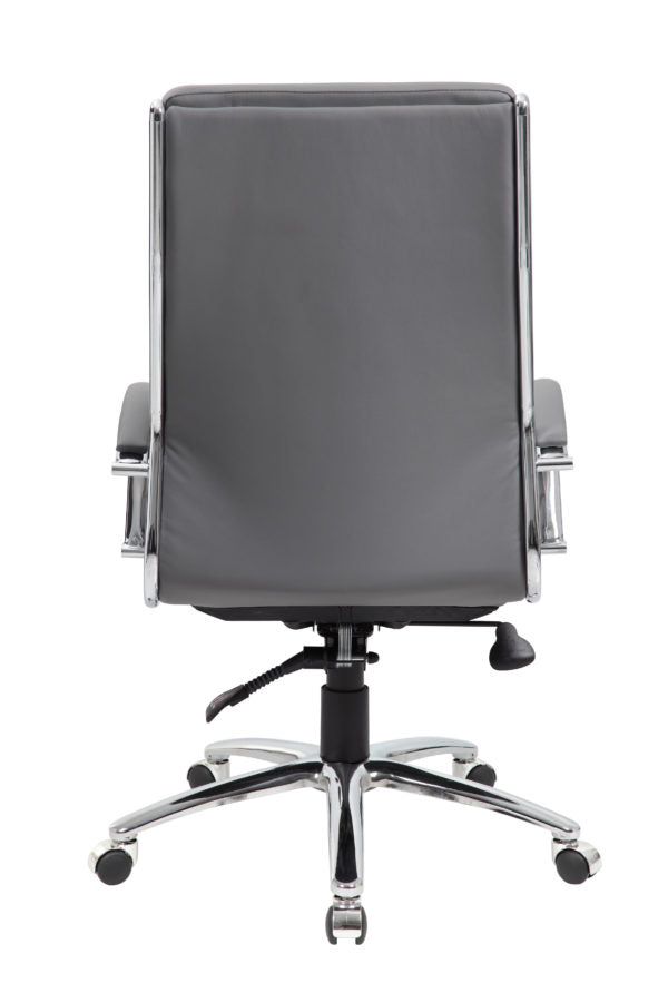 Boss Executive Vinyl Chair with Metal Chrome Finish