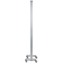 FLASH Raisley Transparent Acrylic Mobile Partition with Lockable Casters, 72"H x 24"L (3 Sections Included) - BR-PTT001-3-AC-60183-GG