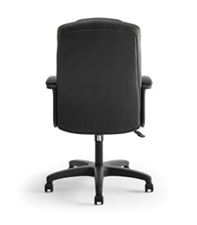 HON Basyx VL131 Executive High-Back Chair, Black Vinyl
