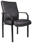 Sillón para invitados de piel Boss B689