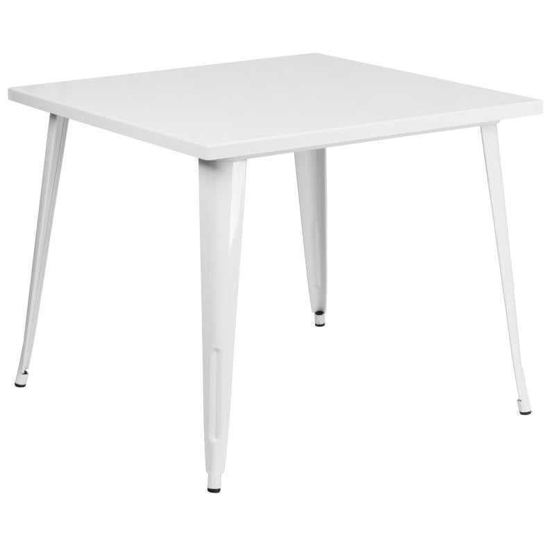 FLASH Parker Commercial Grade 35.5" Square Metal Indoor-Outdoor Table - CH-51050-29-GG