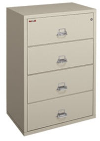 White Used Fireproof File Cabinet