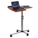 FLASH Dunbar Angle and Height Adjustable Mobile Laptop Computer Table with Cherry Top - NAN-JN-2762-GG
