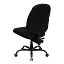 HERCULES Series 400 lb. Capacity Big and Tall Black Fabric Office Chair with Extra WIDE Seat by Flash Furniture