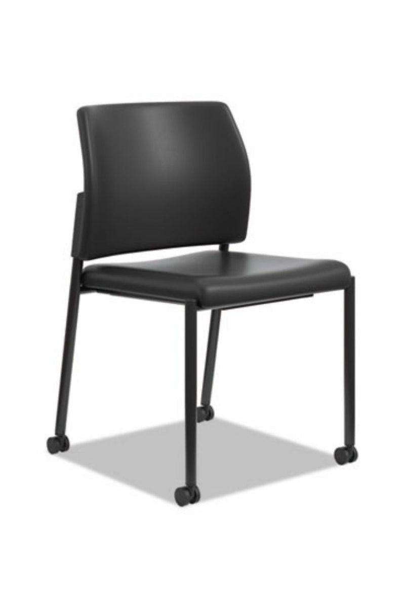 HON Accommodate Series Vinyl Mid-back Guest Chair - Front View