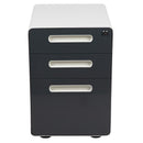 FLASH Wren Ergonomic 3-Drawer Mobile Locking Filing Cabinet with Anti-Tilt Mechanism and Hanging Drawer for Legal & Letter Files