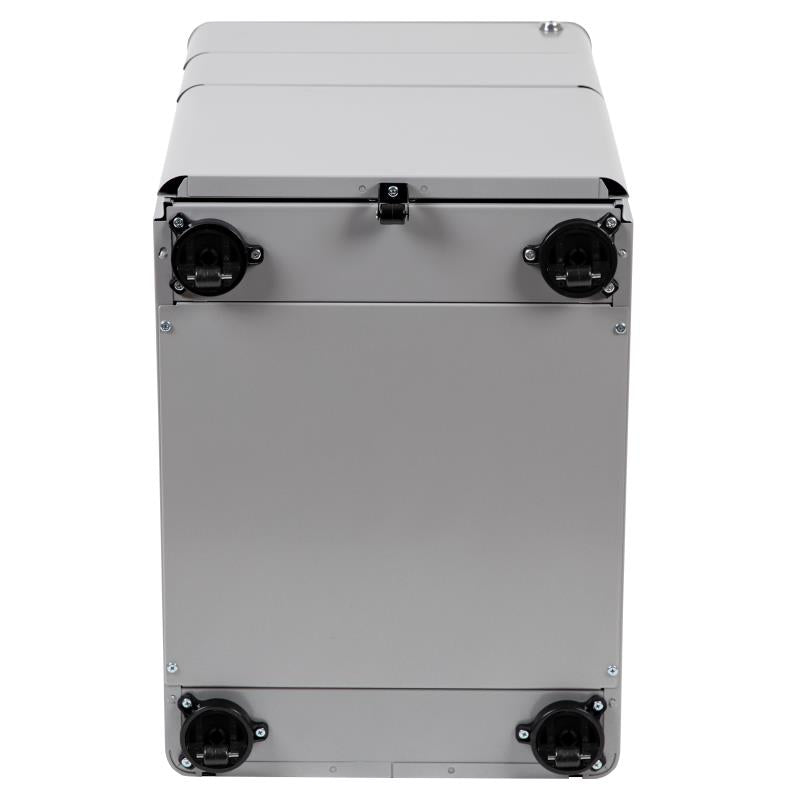 FLASH Warner Modern 3-Drawer Mobile Locking Filing Cabinet with Anti-Tilt Mechanism and Hanging Drawer for Legal & Letter Files