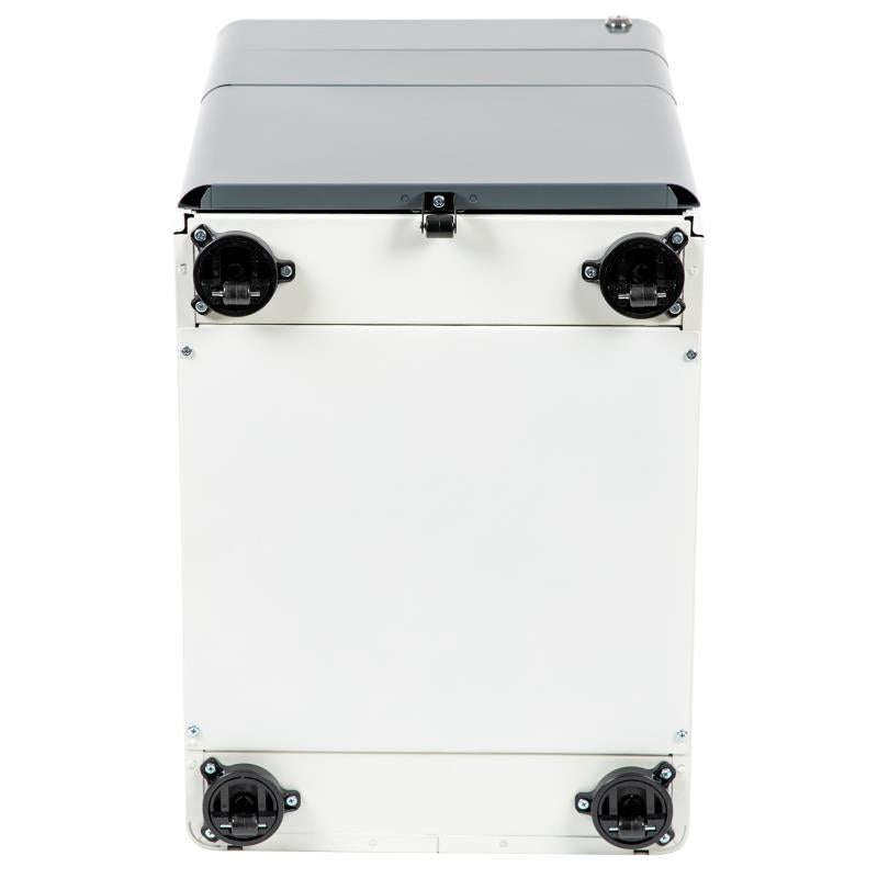 FLASH Warner Modern 3-Drawer Mobile Locking Filing Cabinet with Anti-Tilt Mechanism and Hanging Drawer for Legal & Letter Files