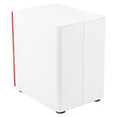 FLASH Warner Modern 3-Drawer Mobile Locking Filing Cabinet with Anti-Tilt Mechanism and Hanging Drawer for Legal & Letter Files