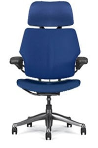 Humanscale Freedom Ergonomic Executive Office Chairs: Standard Gel + Soft Casters + Gel Seat