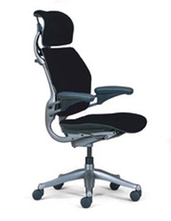 Humanscale Freedom Ergonomic Executive Office Chairs: Standard Gel + Soft Casters + Gel Seat