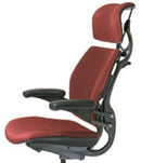 Sillones ejecutivos ergonómicos Humanscale Freedom: Gel estándar + deslizadores en G + asiento de gel