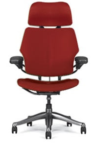 Humanscale Freedom Ergonomic Executive Office Chairs: Standard Gel + Soft Casters + Gel Seat