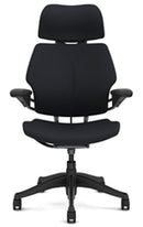 Freedom Chair de Humanscale: Sin brazos + Como se muestra - Ruedas estándar
