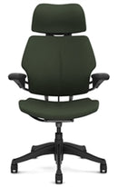 Freedom Chair de Humanscale: Sin brazos + Como se muestra - Ruedas estándar