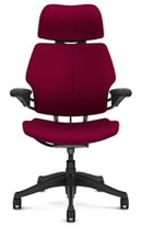 Freedom Chair de Humanscale: Sin brazos + Como se muestra - Ruedas estándar