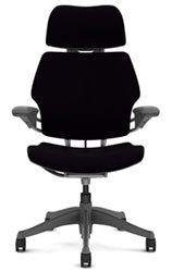 Freedom Chair By Humanscaler: Standard Gel Arms with Textile + As Shown - Standard Casters