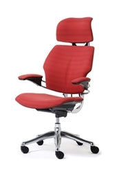 Freedom Chair By Humanscaler: Standard Gel Arms with Textile + G-Glides