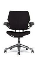 Freedom Task Chair By Humanscale: Titanium + Standard Gel w/ Matching Textile