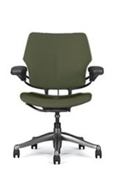 Freedom Task Chair By Humanscale:Upgrade to Polished Aluminum with Titanium Trim + Upgrade to Advanced Gel