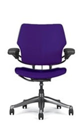 Freedom Task Chair By Humanscale: Upgrade to Polished Aluminum with Titanium Trim + Armless