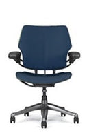 Freedom Task Chair By Humanscale:Upgrade to Polished Aluminum with Titanium Trim + Upgrade to Advanced Gel