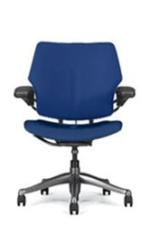 Freedom Task Chair By Humanscale: Titanium + Upgrade to Advanced Gel w/ Matching Textile