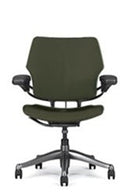 Freedom Task Chair By Humanscale: Upgrade to Polished Aluminum with Titanium Trim + Standard Gel w/ Matching Textile