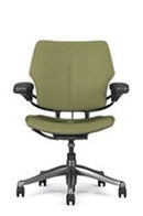 Freedom Task Chair By Humanscale: Upgrade to Polished Aluminum with Titanium Trim + Standard Gel w/ Matching Textile