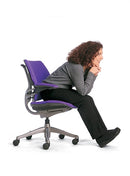 Freedom Task Chair By Humanscale: Titanium + Upgrade to Advanced Gel w/ Matching Textile