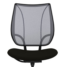 Liberty Conference/Task Office Chair: Torque - Aluminum + Black w/ Black Trim + Standard Foam Seat