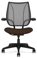 Liberty Conference/Task Office Chair: Torque - Aluminum + Black w/ Black Trim + Standard Foam Seat