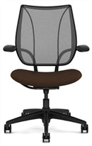 Liberty Conference/Task Office Chair: Torque - Aluminum + Black w/ Black Trim + Upgrade to Gel Seat