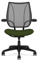 Liberty Conference/Task Office Chair: Torque - Aluminum + Black w/ Black Trim + Standard Foam Seat