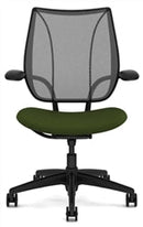 Liberty Conference/Task Office Chair: Torque - Aluminum + Black w/ Black Trim + Upgrade to Gel Seat