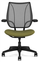 Liberty Conference/Task Office Chair: Torque - Aluminum + Black w/ Black Trim + Standard Foam Seat