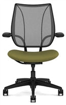 Liberty Conference/Task Office Chair: Torque - Aluminum + Black w/ Black Trim + Upgrade to Gel Seat