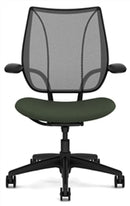 Liberty Conference/Task Office Chair: Torque - Aluminum + Black w/ Black Trim + Standard Foam Seat