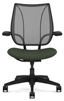 Liberty Conference/Task Office Chair: Torque - Aluminum + Black w/ Black Trim + Upgrade to Gel Seat