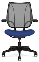 Liberty Conference/Task Office Chair: Torque - Aluminum + Black w/ Black Trim + Upgrade to Gel Seat