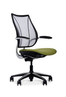 Liberty Conference/Task Office Chair: Torque - Aluminum + Black w/ Black Trim + Standard Foam Seat